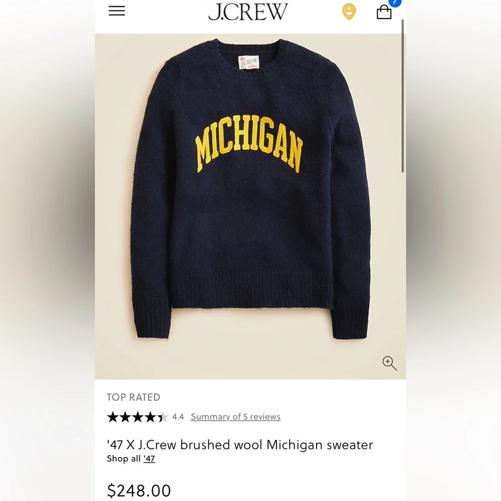 J. Crew bold red